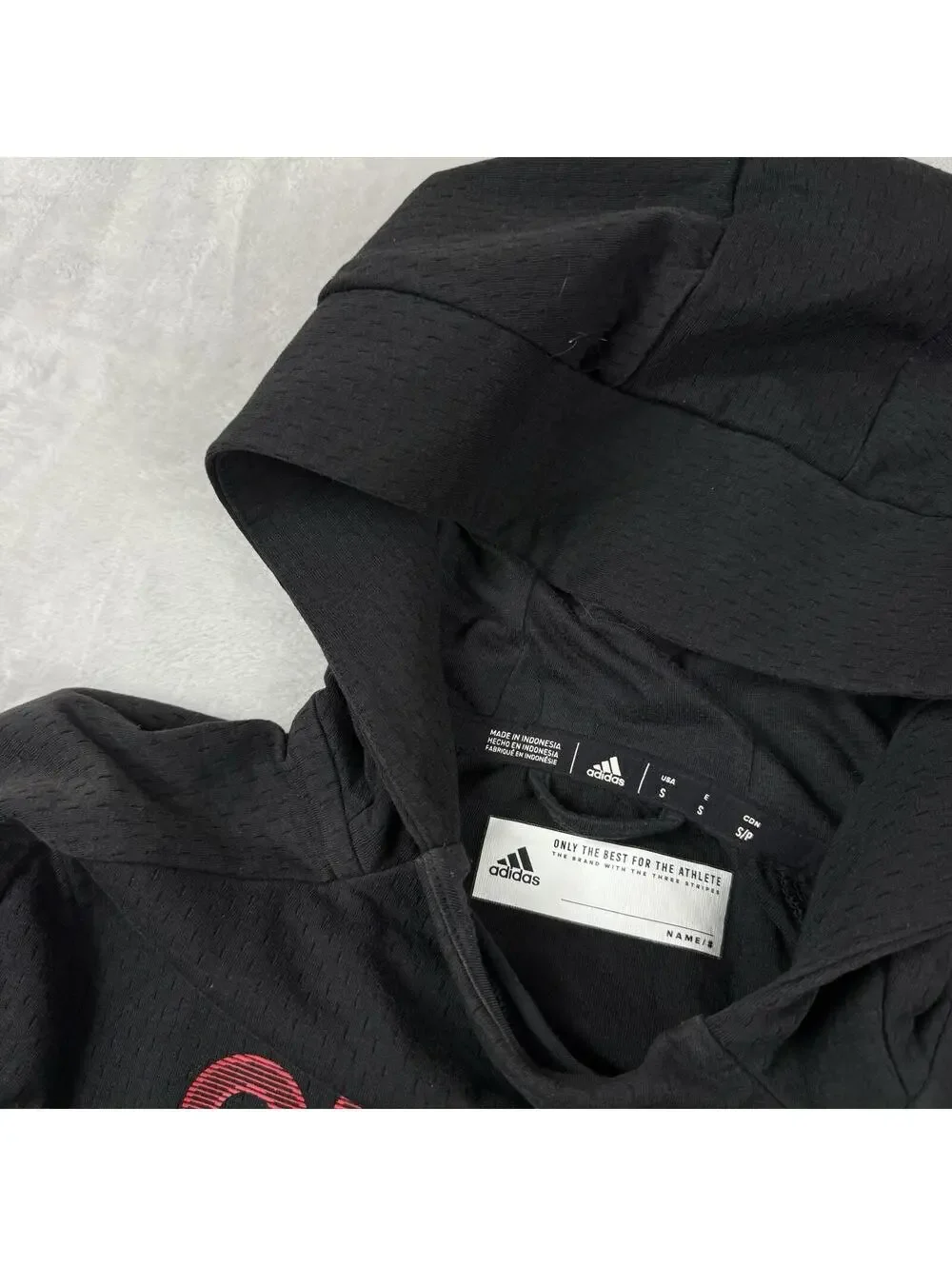 Adidas Calgary Stampeders CFL Hoodie Black Small Athletic Game Mode Team Sporty - Picture 3 of 8